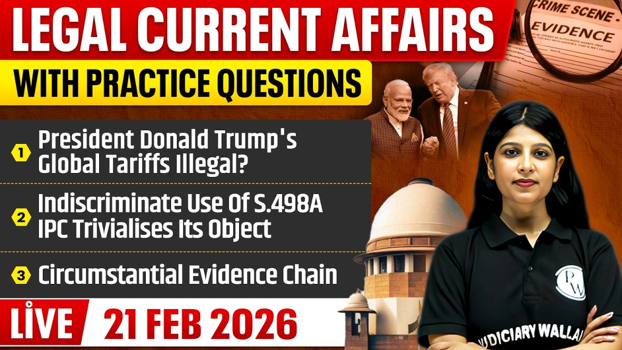 Legal Current Affairs Today | 21 February 2026 | Top Legal News | Judiciary/APO/APP |Judiciary By PW