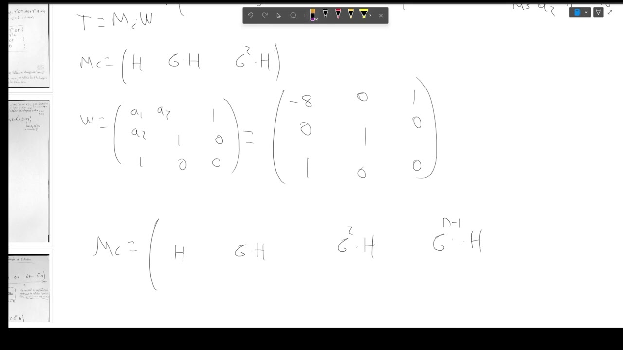Convertir Cualquier Forma canónica a FC CONTROLABLE (ESPACIO DE ESTADOS, CONTROL II)