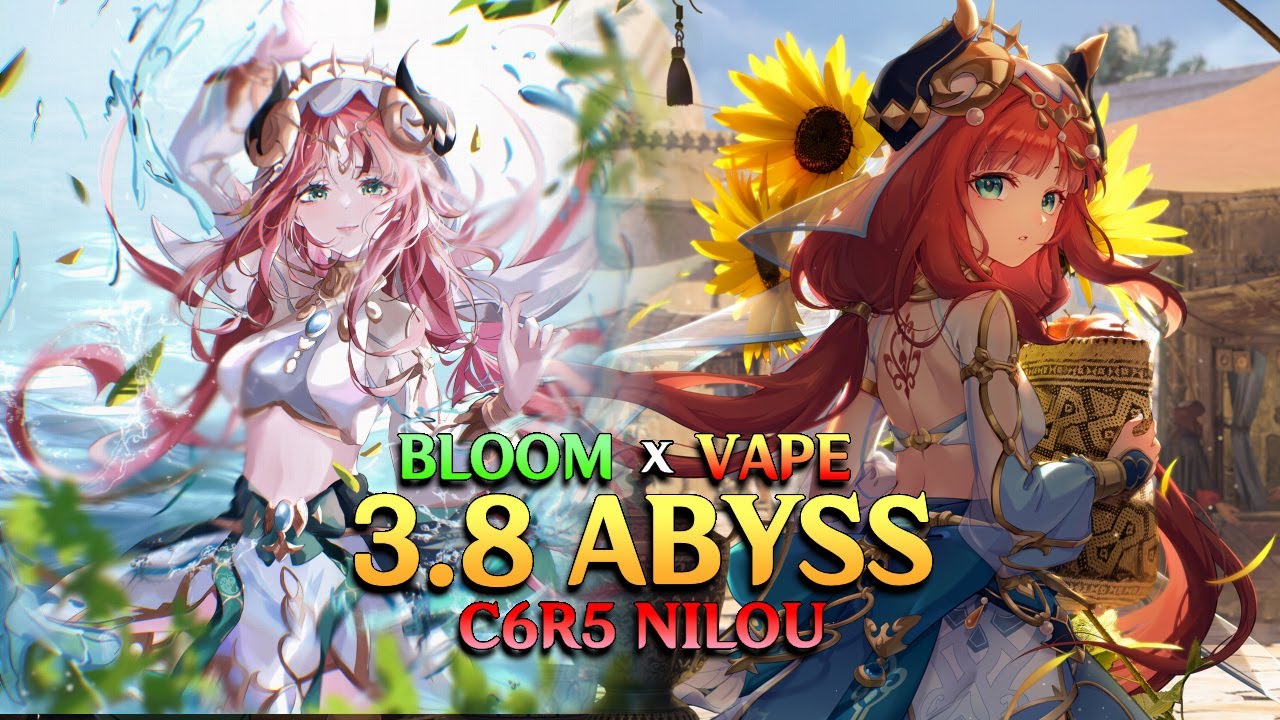 Playing C6 ON-FIELD MAIN DPS CARRY Nilou in TWO Different Styles! | v3.8 Abyss (BLOOM & VAPE Nilou)