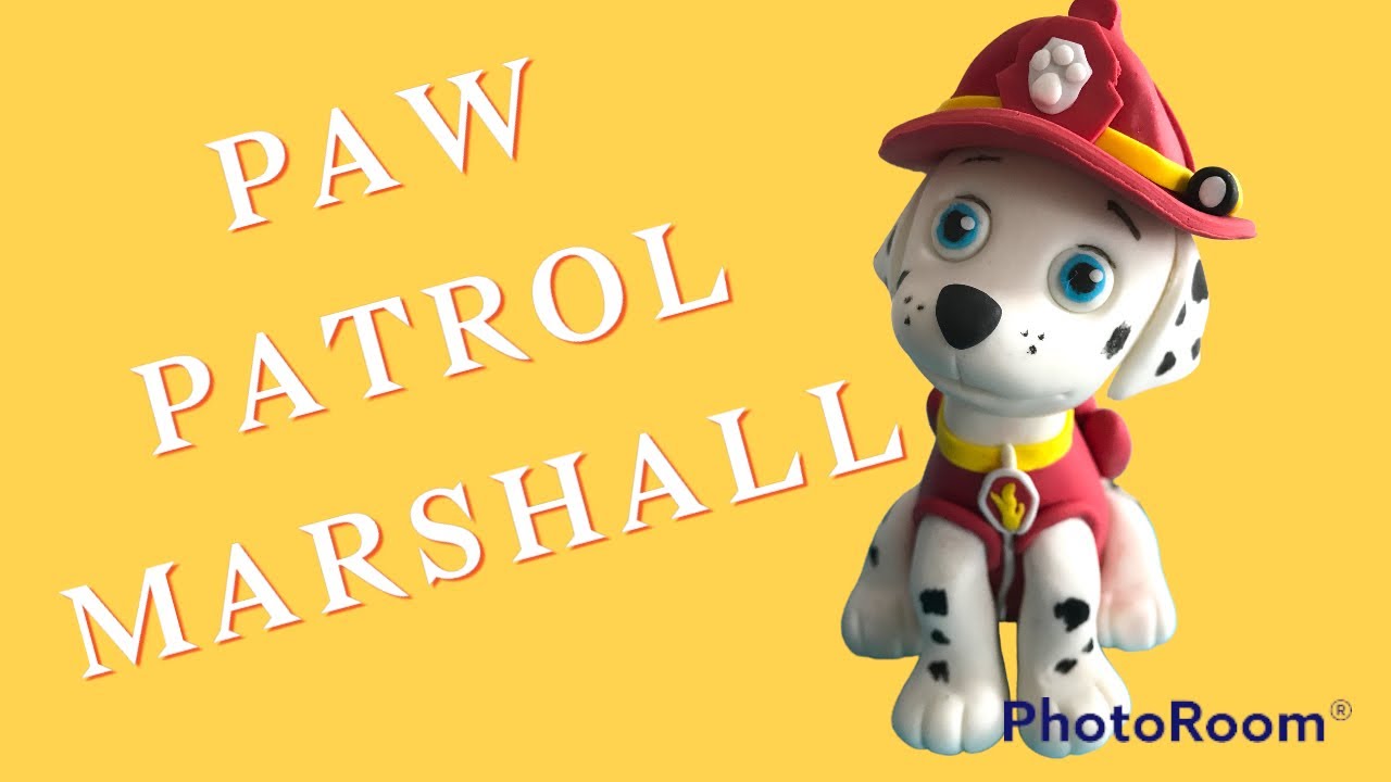 How to make Paw Patrol Marshall out of fondant