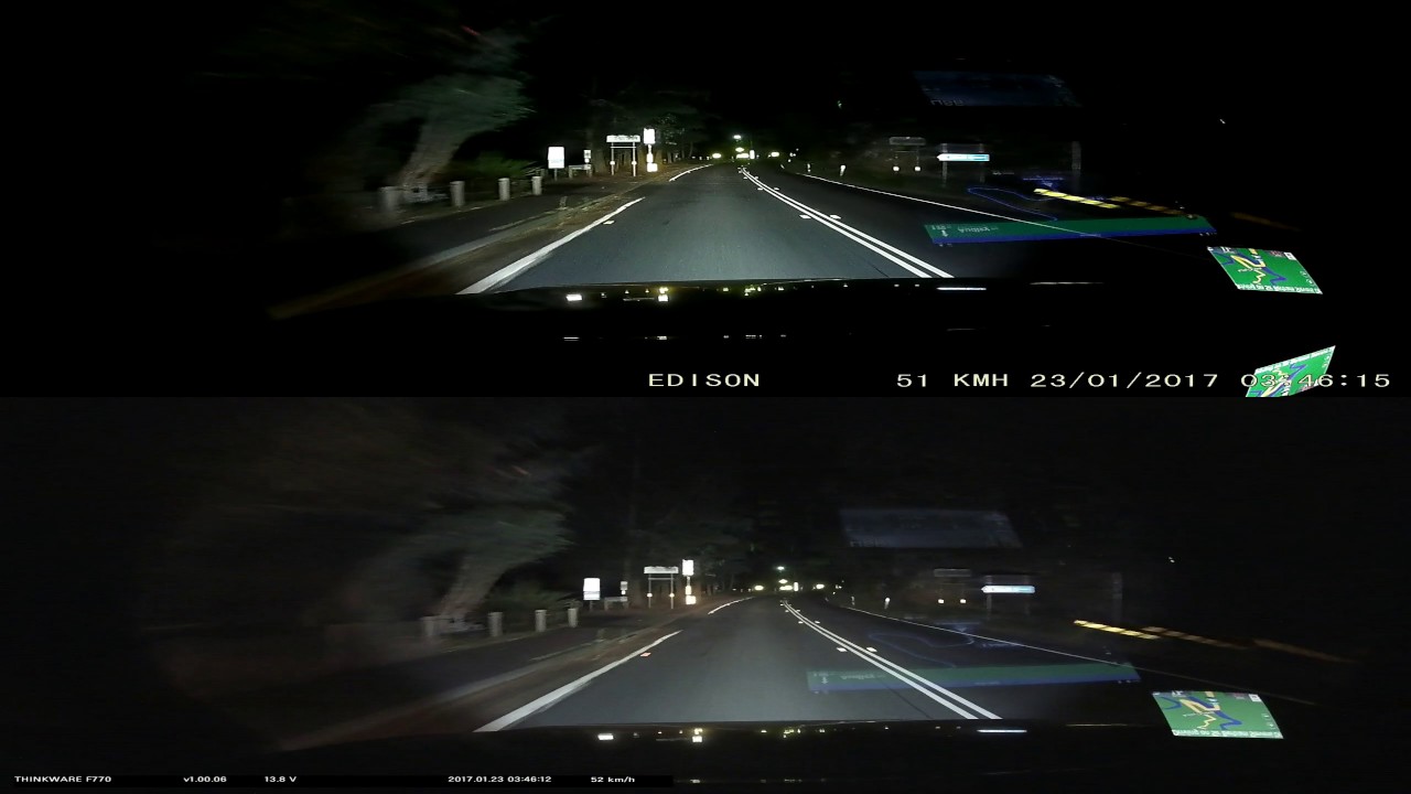 SG9665GCv3 vs Thinkware F770 (Night)