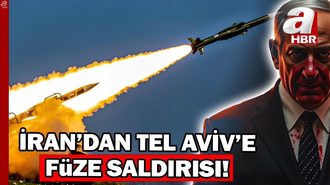 İran'dan Tel Aviv'e Füze Saldırısı... İran Füzesi BNEİ BRAK'a Düştü: 4 Yaralı! | A Haber