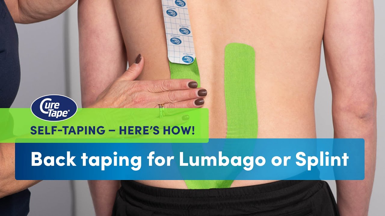 How to Tape the Lower Back for Lumbago or Acute Pain | Kinesiology Tape Tutorial