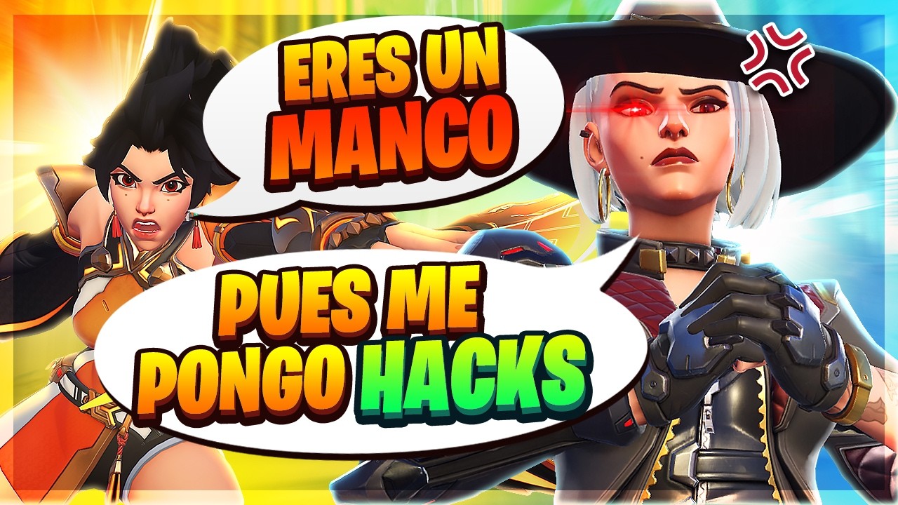 ¡LE INSULTAN Y SE PONE LOS HACKS! || Sesuko Overwatch