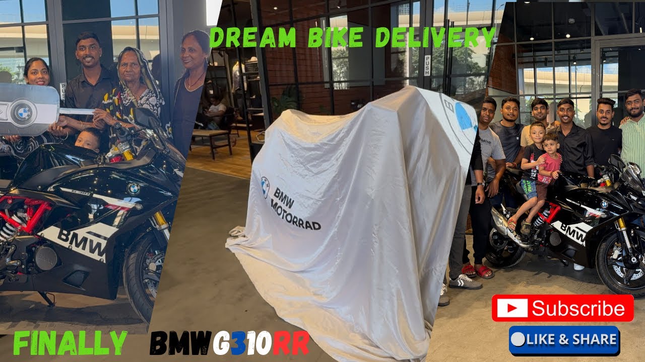 Finally BMW310RR Ki Delivery leli Dream moment 