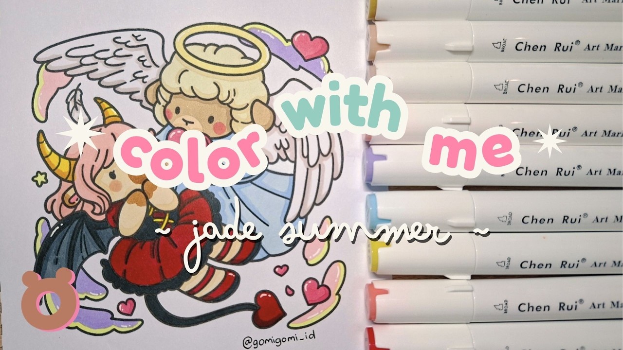 🐻🎨Color with Me | Jade Summer 