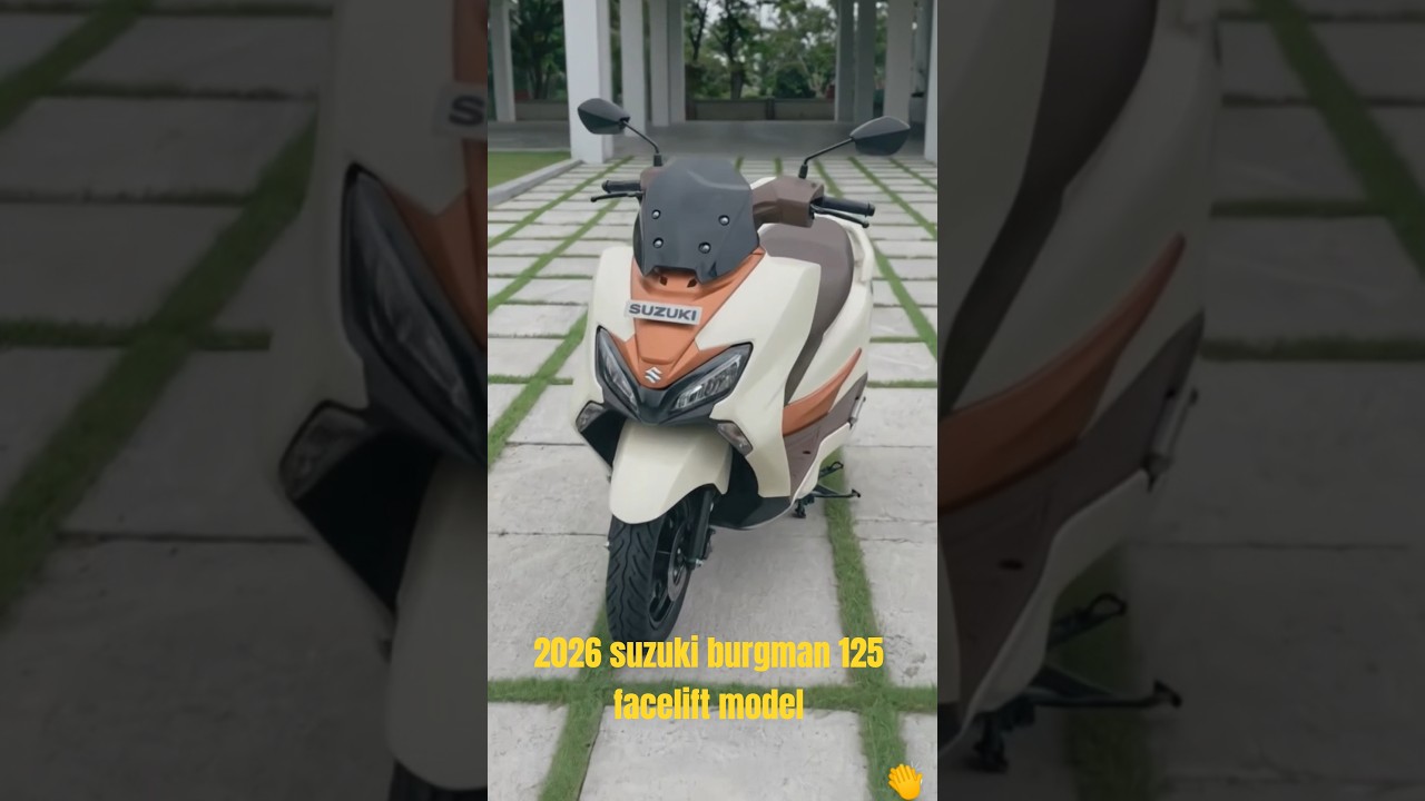 2026 Suzuki Burgman 125 Facelift Unveiled 🔥 No ABS? New Design, & Big Scooter Vibes! 😱 #shorts