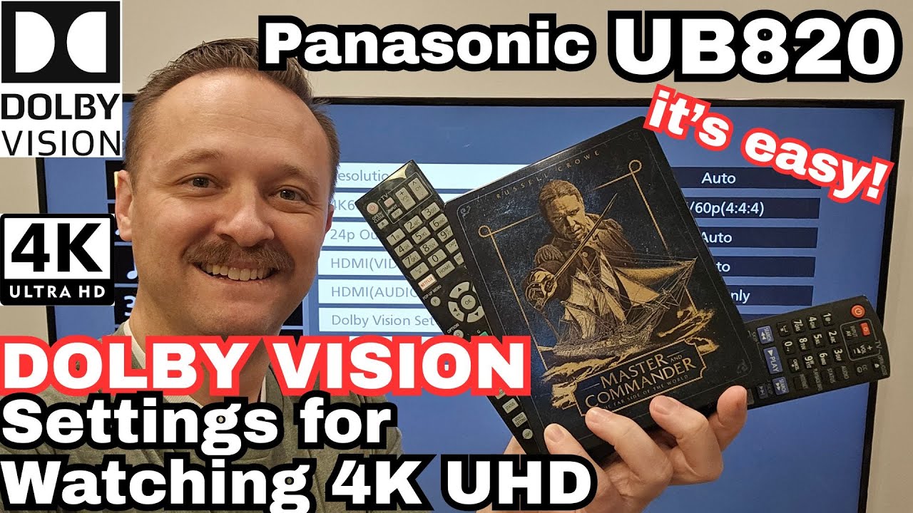 Настройки Dolby Vision для телевизора Panasonic UB820 для просмотра видео в формате 4K UHD.