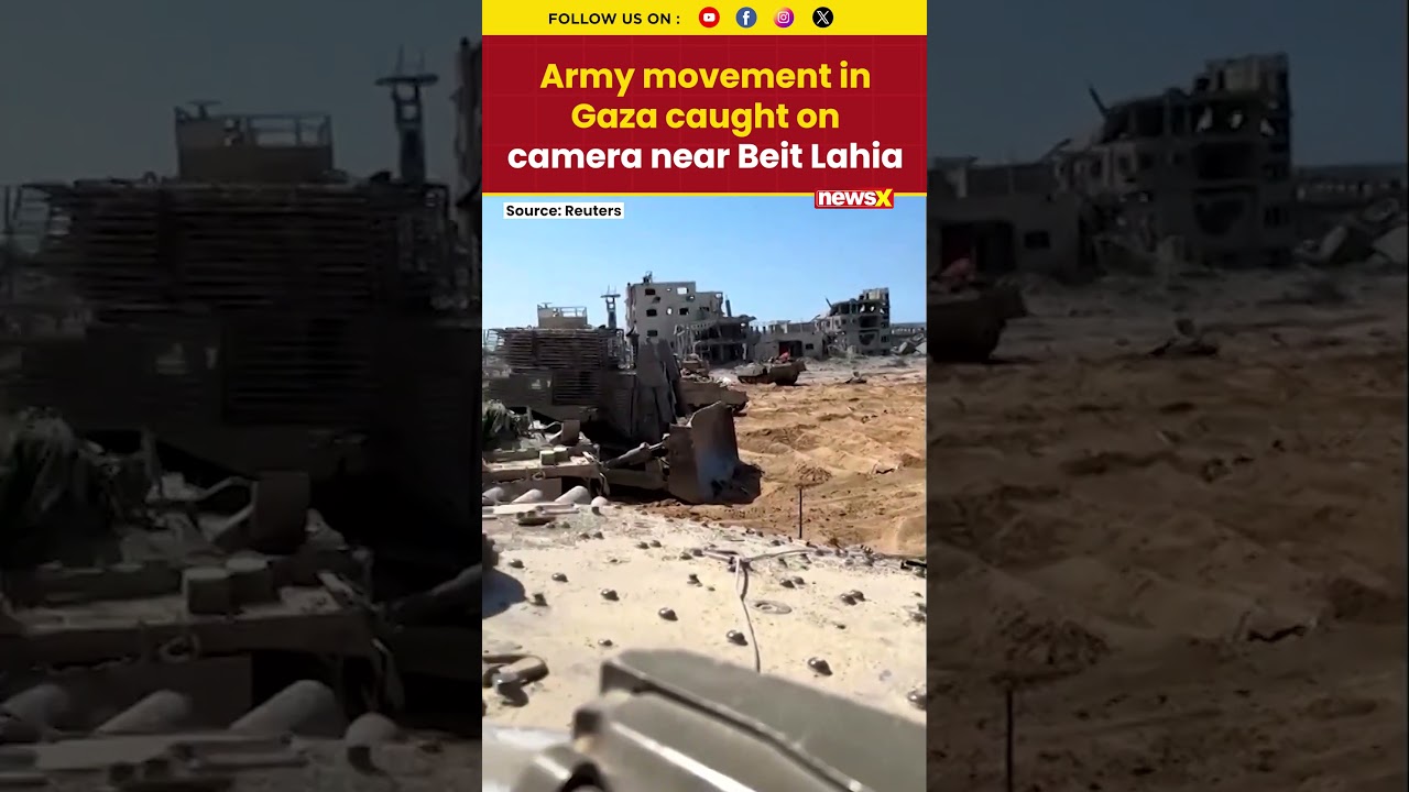 Israeli Tanks and Military Vehicles Near Beit Lahia Caught on Video 
