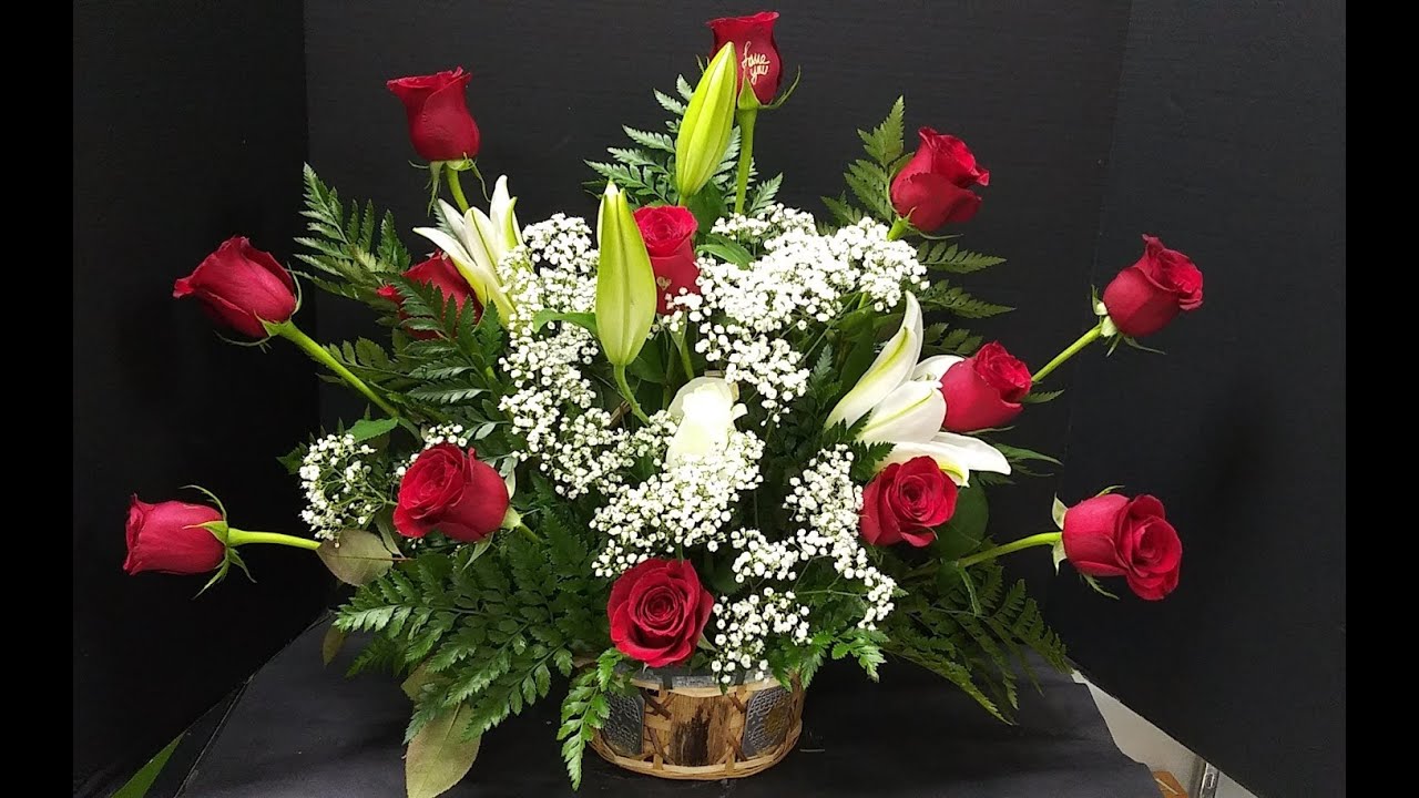 Un arreglo de rosas en canasta | Que facil es hacer un arreglo de rosas en canasta | B Ubaldo