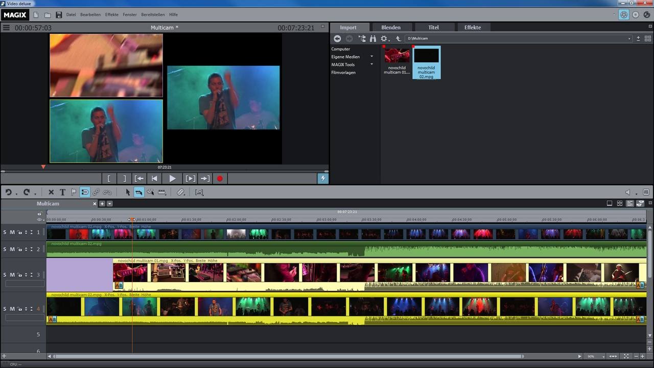 Video deluxe 2016 – Multicam Modus Tutorial (DE)