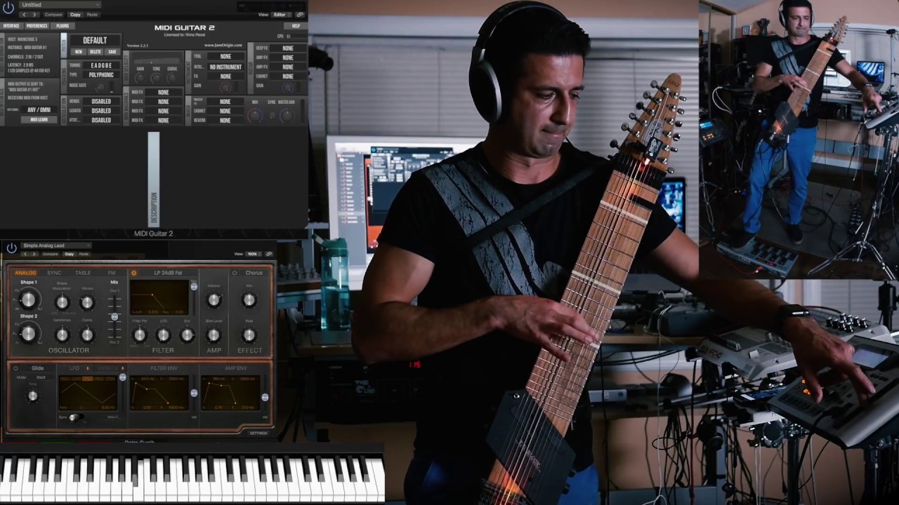 MIDI guitar 2 demo on Chapman Stick