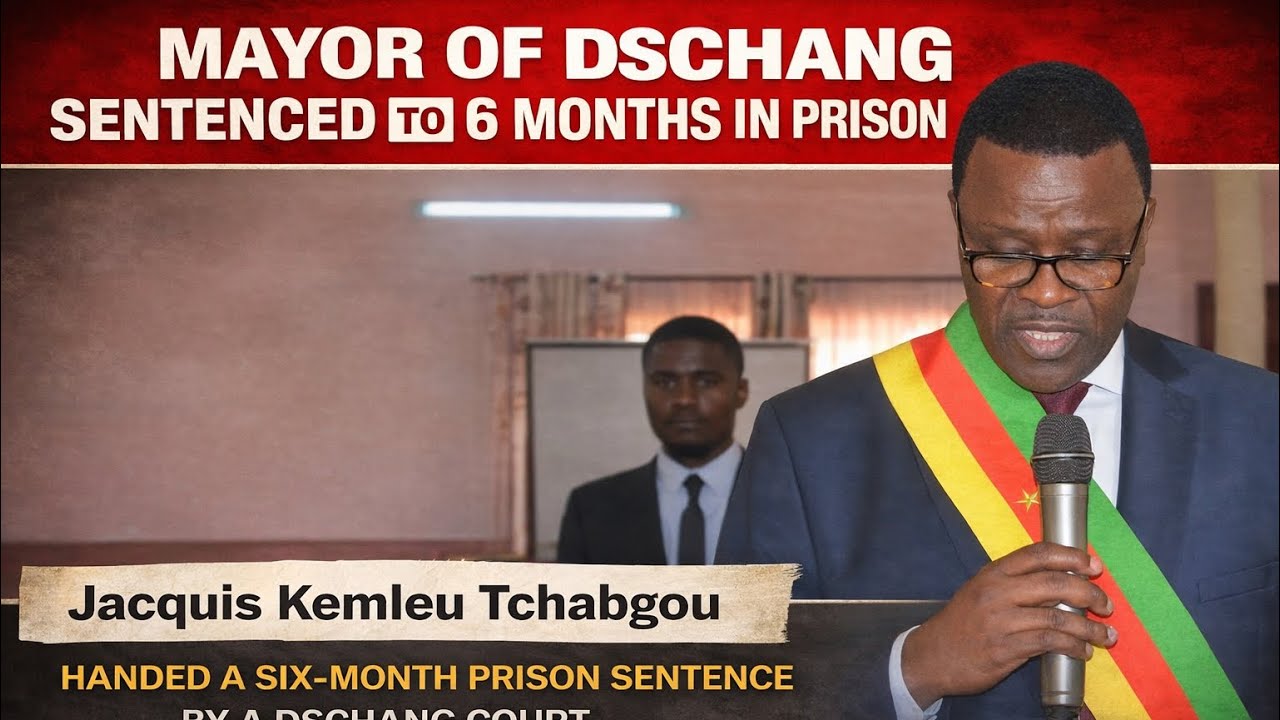 The Mayor of Dschang, Jacquis Kemleu Tchabgou, has been handed a six-month prison sentence 