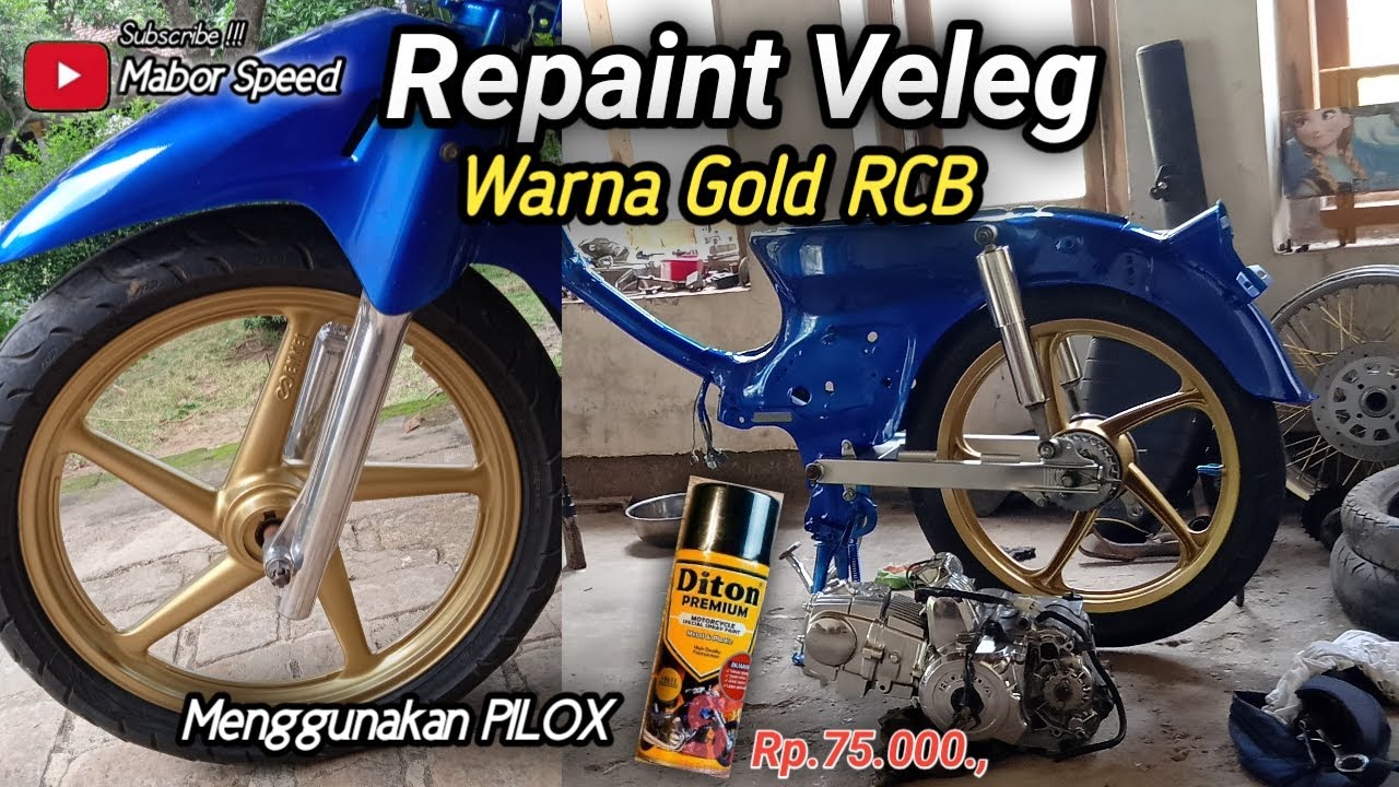 Repaint Velg Gold RCB // Mabor Speed Channel