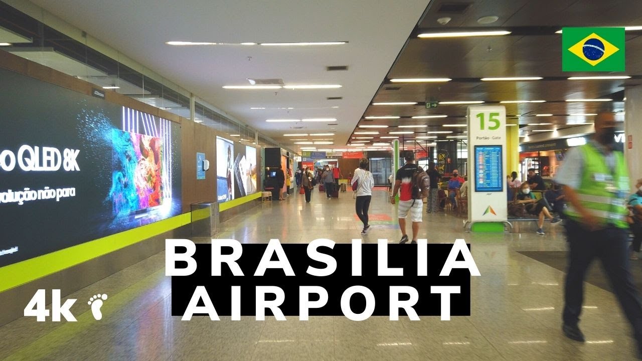 [4K] Arriving and walking from the aircraft to the street. 🇧🇷 Brasilia Airport (BSB), Brazil. 2021.