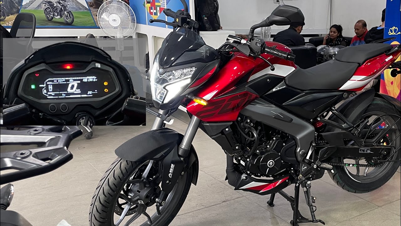 2024 new Bajaj pulsar Ns 200 red Color price Updates mileage review  
