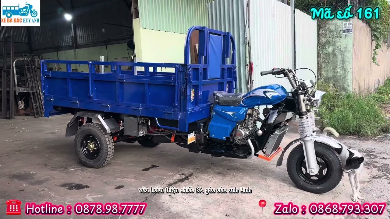 Mẫu xe ba gác hàng đặt của khách Long An - hoàn hảo từng chi tiết | LH 0878 98 7777