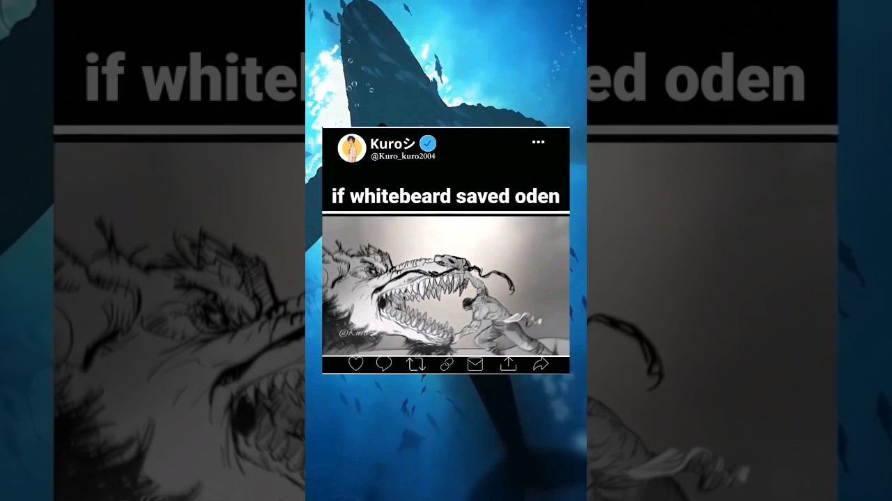 if whitebeard saved oden #onepiece #whitebeard #kaido #anime #shorts