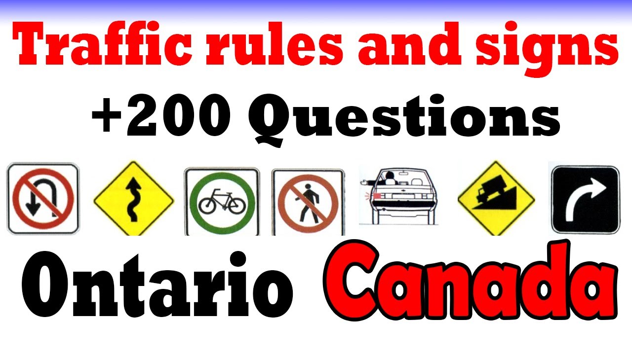 Ontario g1 practice test questions and answers +200 Questions 