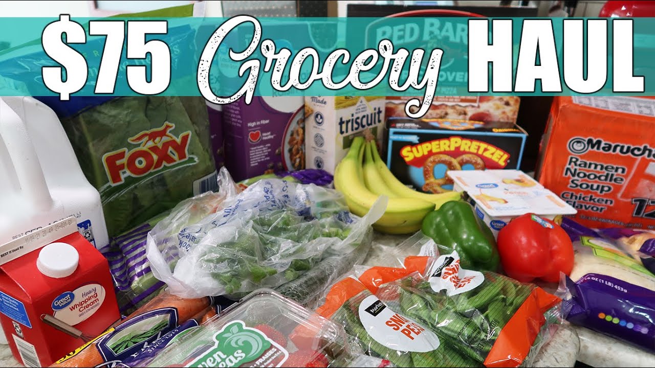 $75 Walmart Grocery Haul & Meal Plan for Family of 4