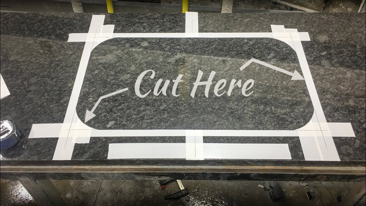 How to Cut / Polish Undermount Sink in Granite by Hand