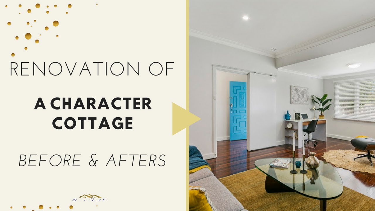 Renovation of a character cottage in Perth - before and afters