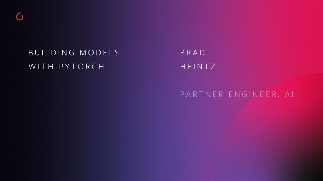Building Models with PyTorch