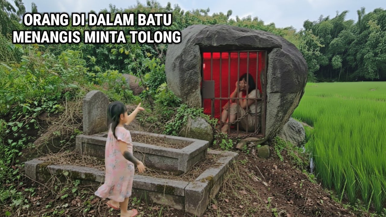 Ngeri !! Ikuti Aisyah Anak Indigo Dari Belakang Ditunjukkan Orang Menangis Didalam Batu