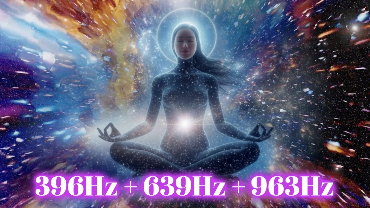 396Hz + 639Hz + 963Hz Triple Solfeggio Frequency Healing | Root, Heart & Crown Chakra