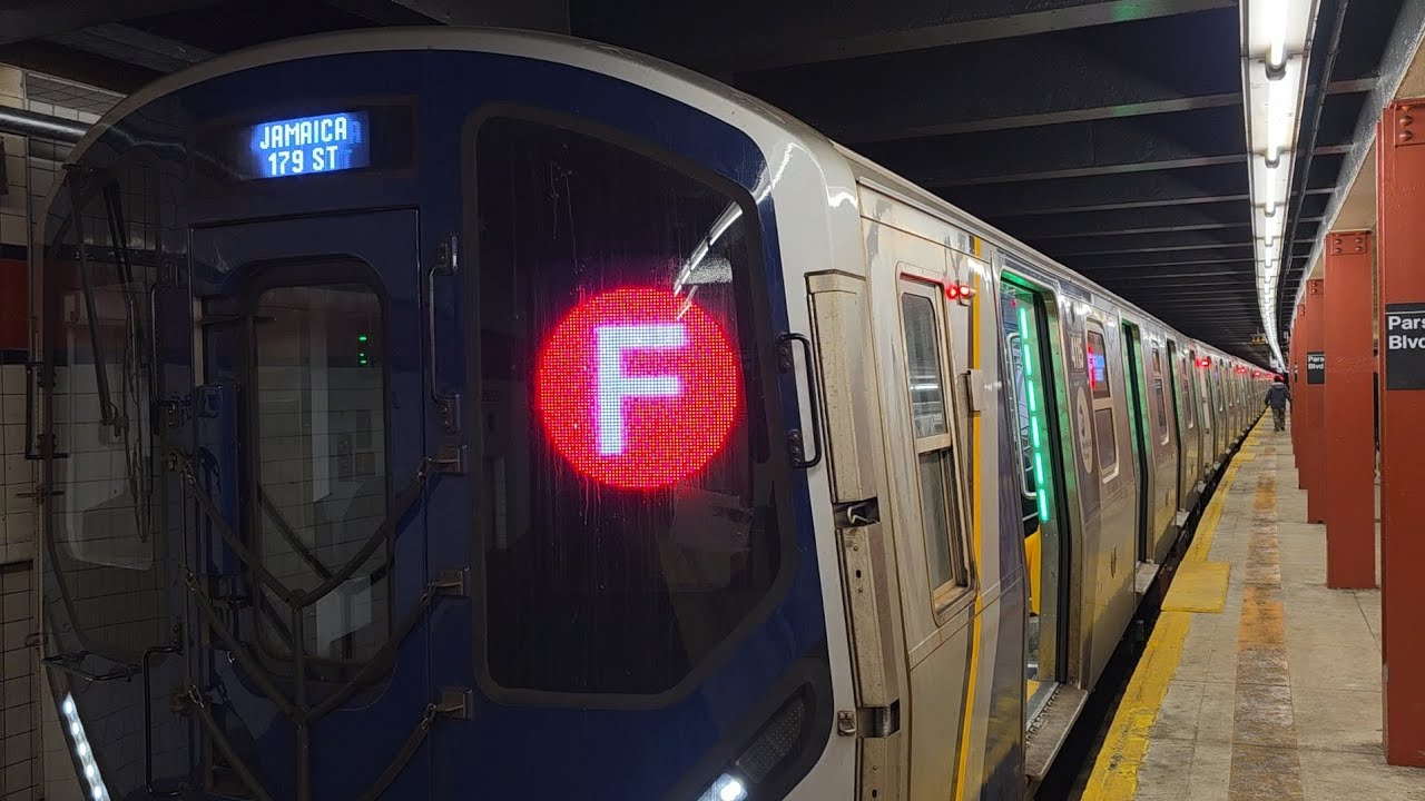 NYC Subway: R211A (F) Train Full Ride from Avenue X - Jamaica - 179 St via 6 Ave / Queens Blvd Local