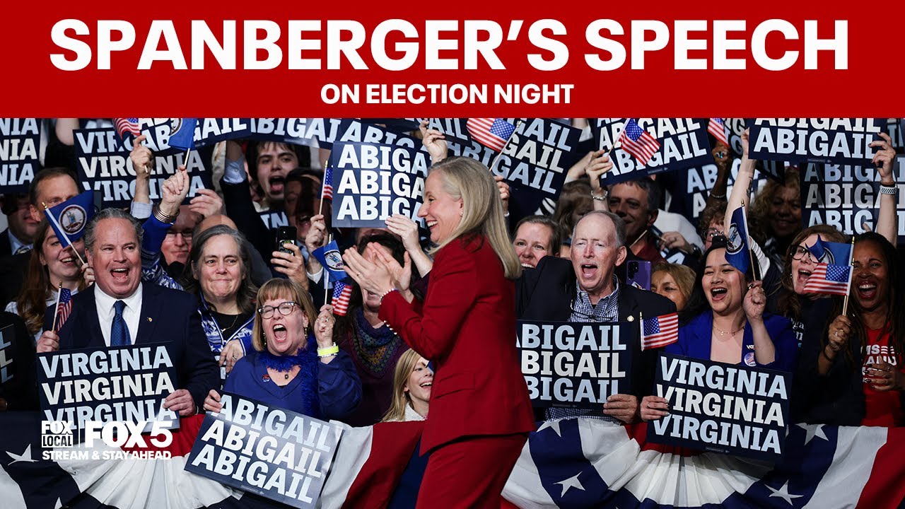 FULL: Virginia Governor-Elect Abigail Spanberger gives victory speech