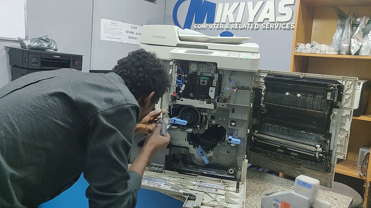 How to remove finisher unit,assembled and disassembled canon ir 2520,2525,2530,2545