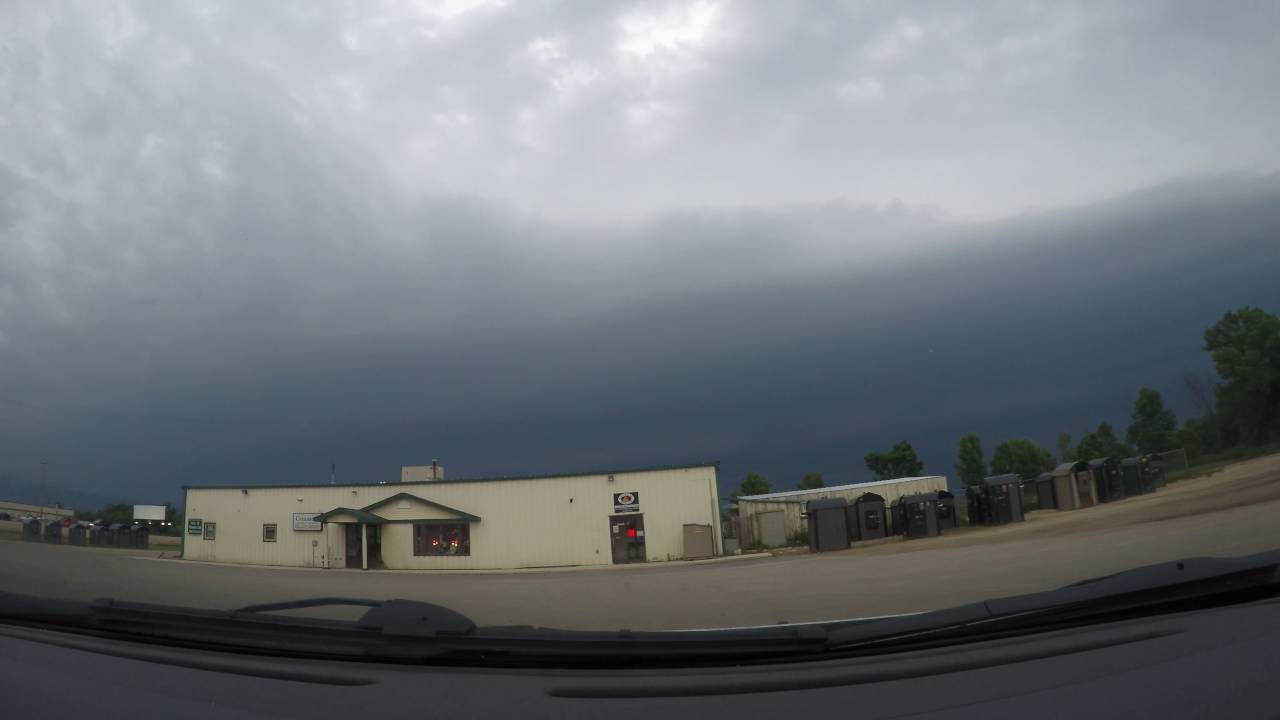 June 10th, 2016 Time lapse severe thunderstorm.