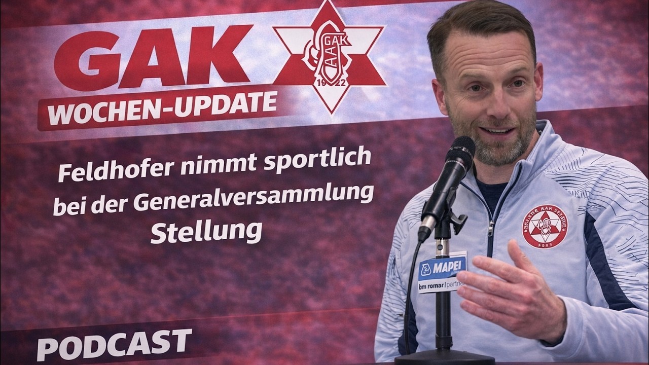 GAK-Trainer Feldhofer spricht bei GV Klartext ⚽️ UPDATE #006
