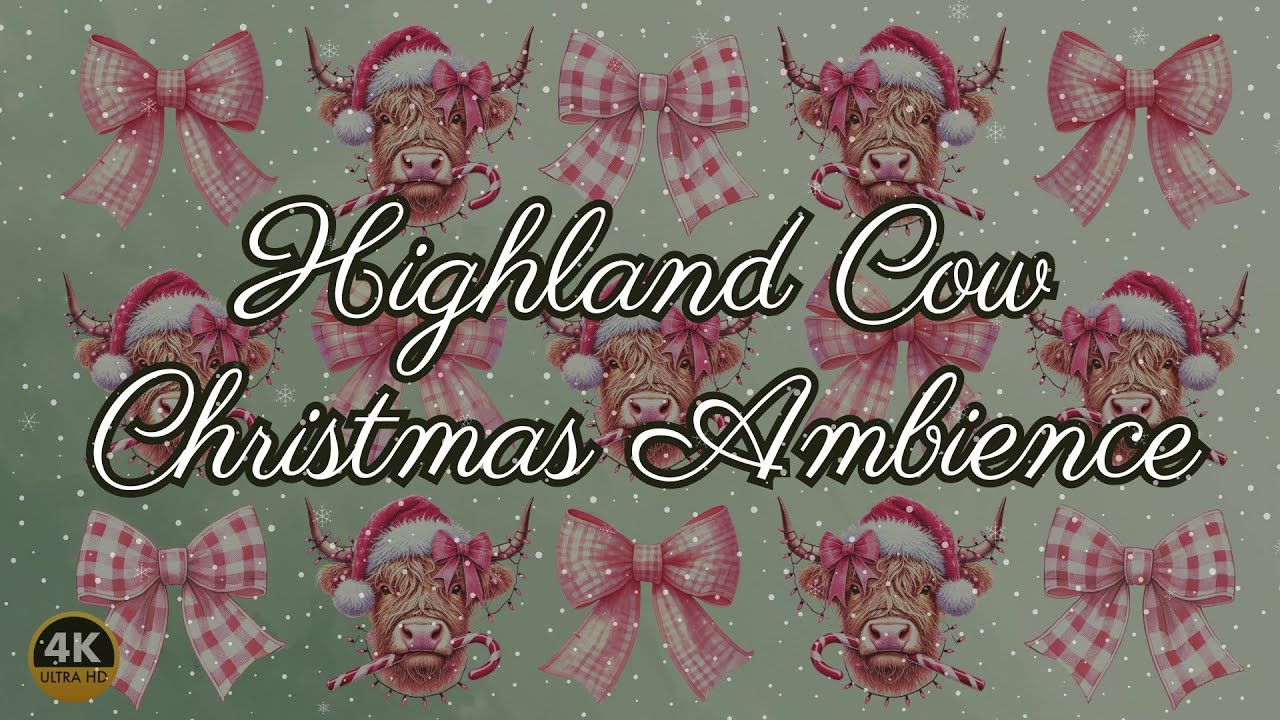 Highland Cow Christmas Ambience