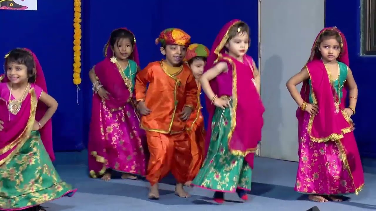Nursery kids - Rajasthani Dance || Annual Day 2024-25 || AJ New Chandkheda