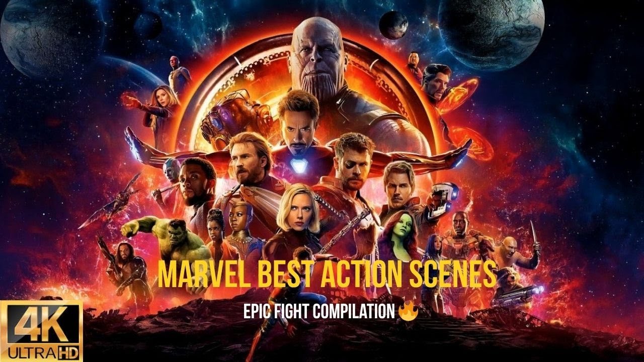 Marvel Best Action Scenes Compilation🔥| Epic Avengers Fight Moments(Iron Man, Thor, Captain America)