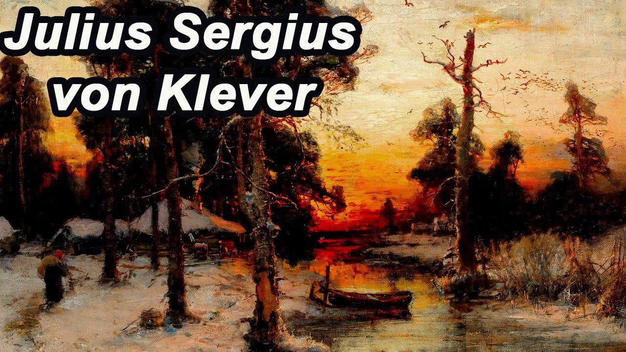 An artist in love with sunsets. Julius von Klever