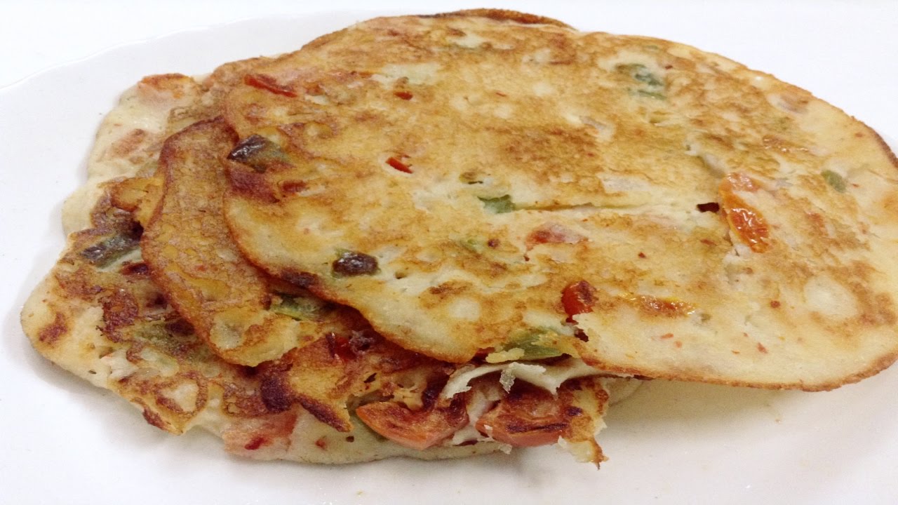उत्तपम | Uttapam Recipe In Hindi - With Batter Recipe | Holi Recipe