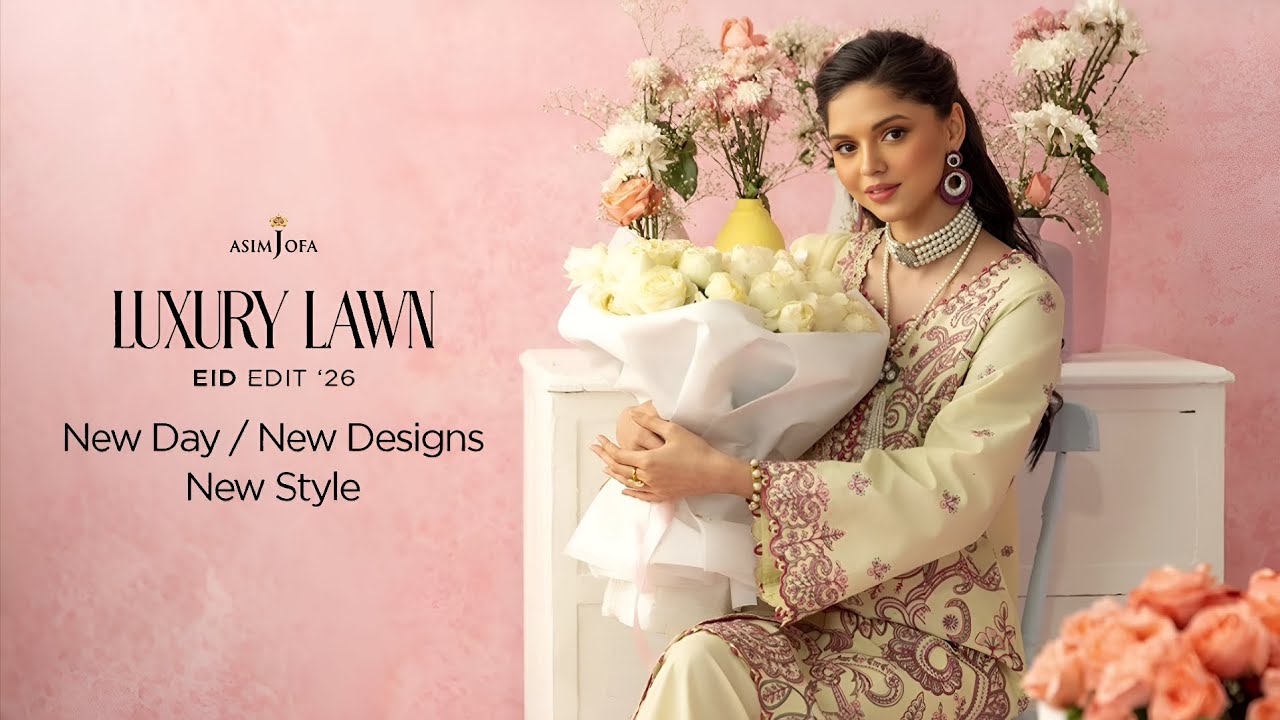 Asim Jofa Luxury Lawn Eid Edit 2026 | Asim Jofa New Luxury Summer Lawn Unstitched Collection 2026