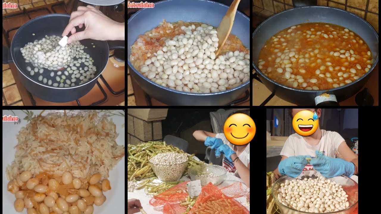 Je vous montre comment je fais cuire mes haricots coco/ Barbunya tarifi 🍲