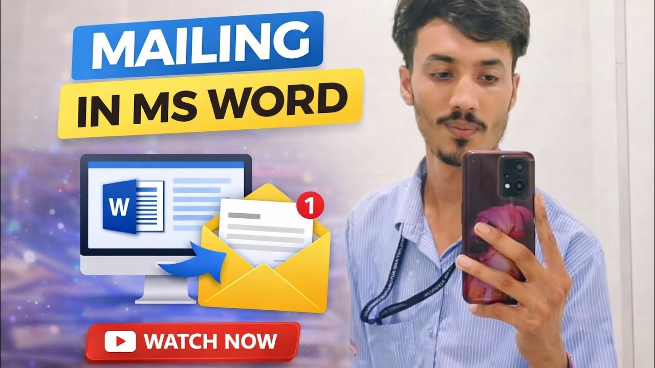 Mailing Process 💯🖥️ #msword #trending #mailing #viral #education 
