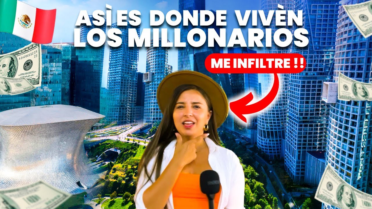 💰asi VIVEN Los MILLONARIOS en MEXICO? 🇲🇽 | Extranjera reacciona| Santa Fe | POLANCO |CDMX