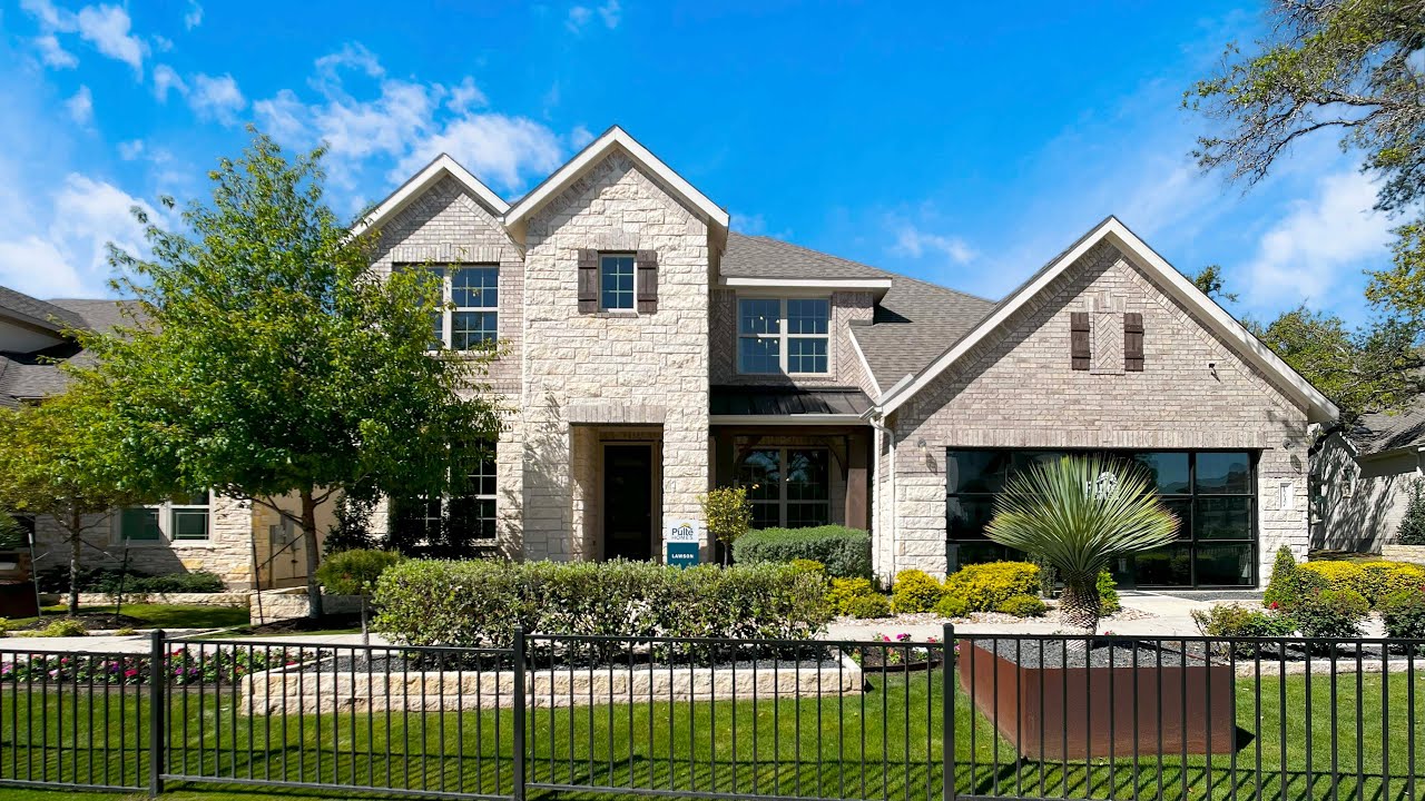 3600+ sq ft Lawson plan with Pulte Homes in the Bluffview Reserve community in Leander, TX