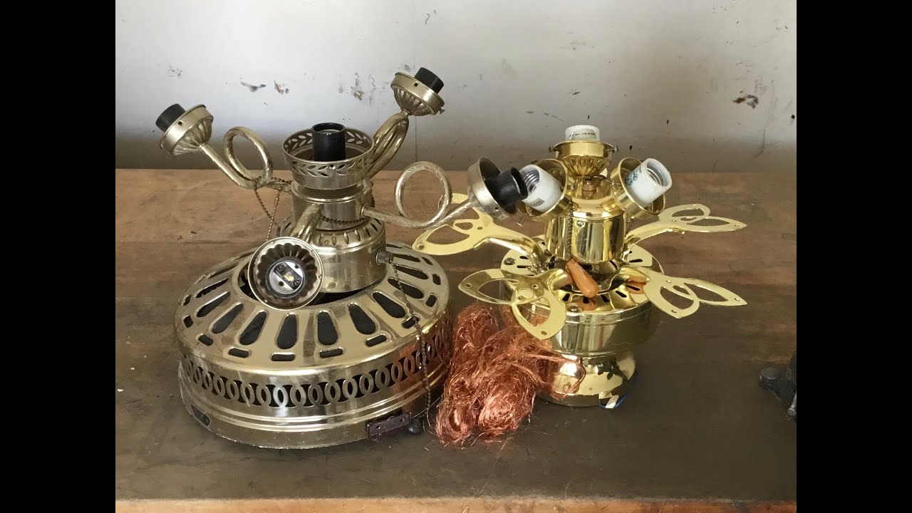 Scrapping 2 ceiling fans to see how much copper I can get.