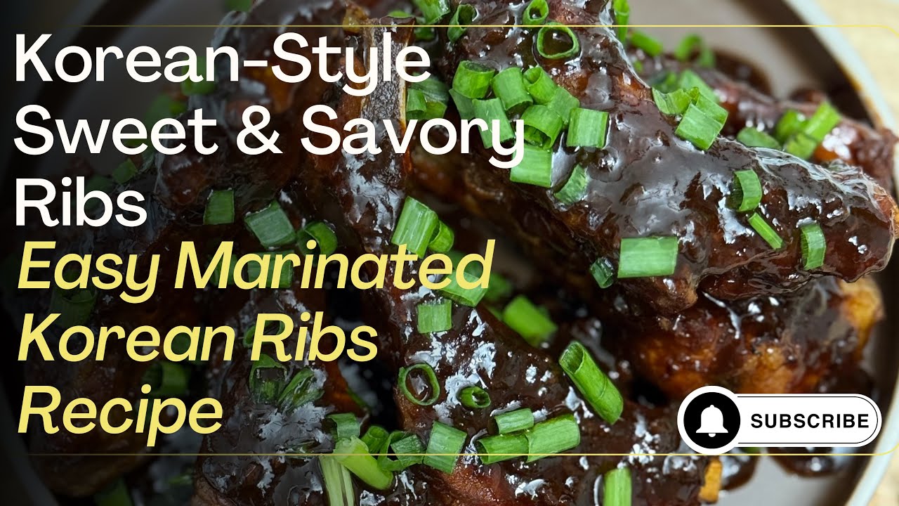 Korean-Style Sweet & Savory Ribs | Easy Marinated Korean Ribs Recipe
