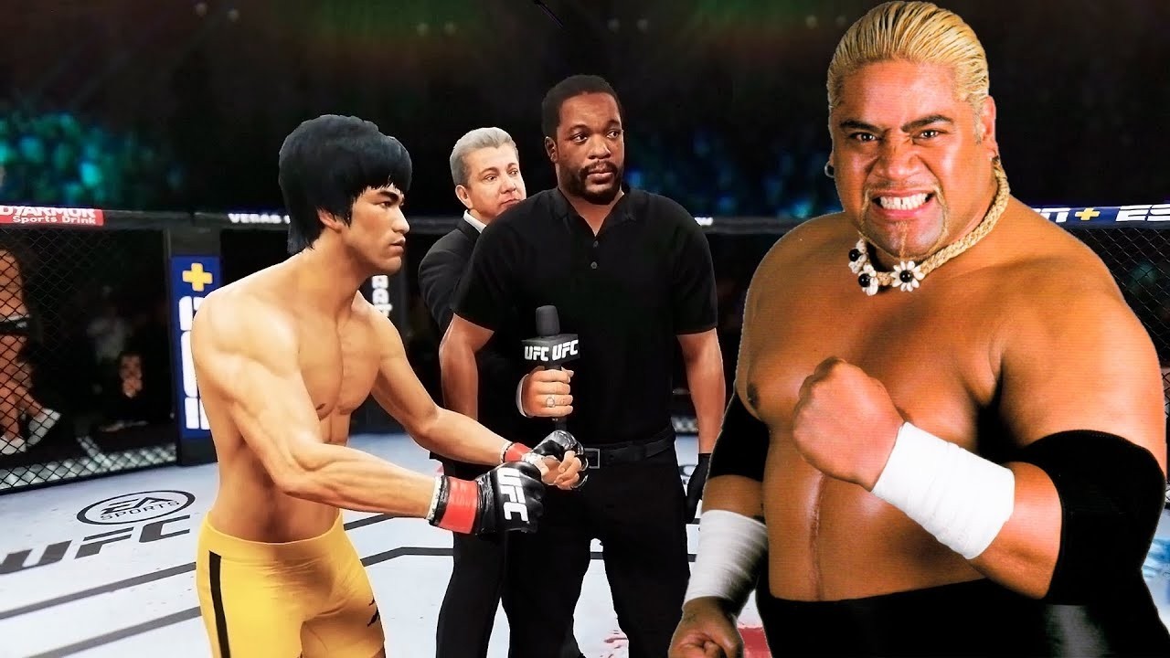 Bruce Lee vs. Fighter Rikishi (EA Sports UFC 4)