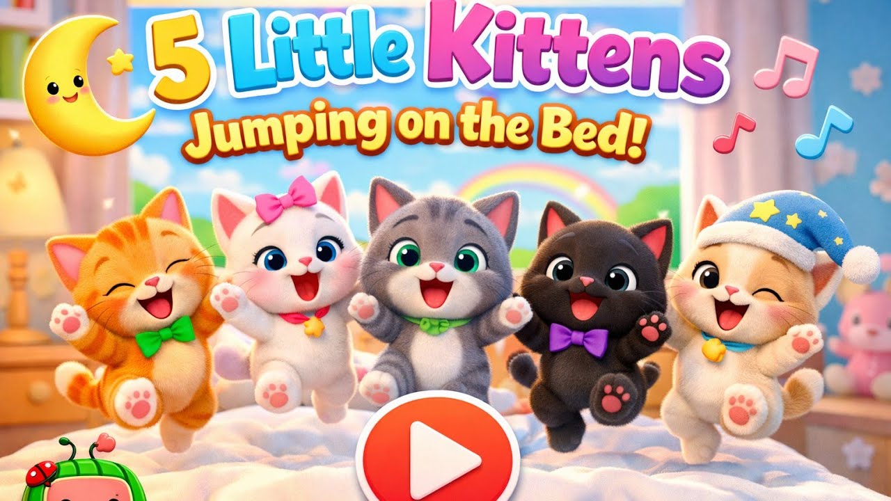 Five Little Kittens | LearningThroughPlay | NurseryRhymes | KidsSongs