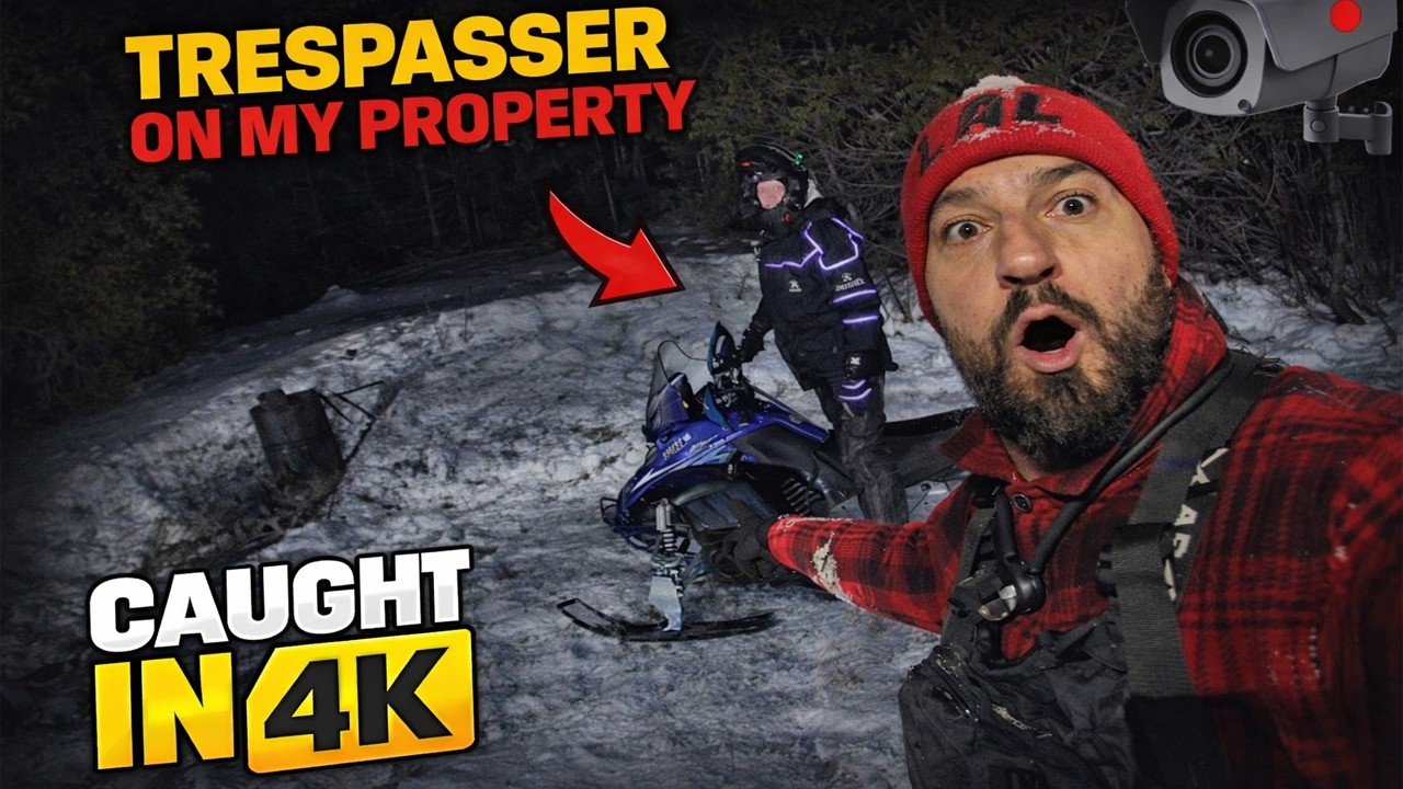 CREEPY MAN TRESPASSED ON MY PROPERTY… CAUGHT IN 4K!!