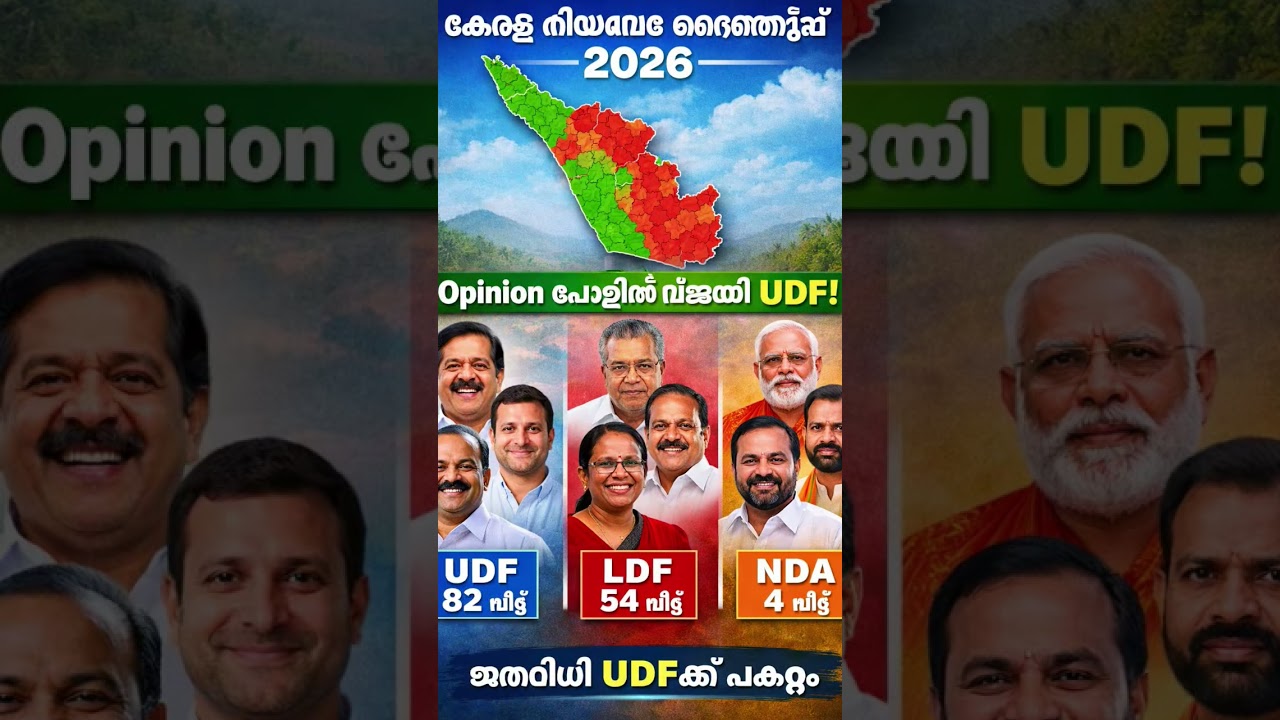 Kerala Assembly Election 2026 Opinion Poll | UDF Wins 82 Seats | LDF 54 | NDA 4 | Kerala Election